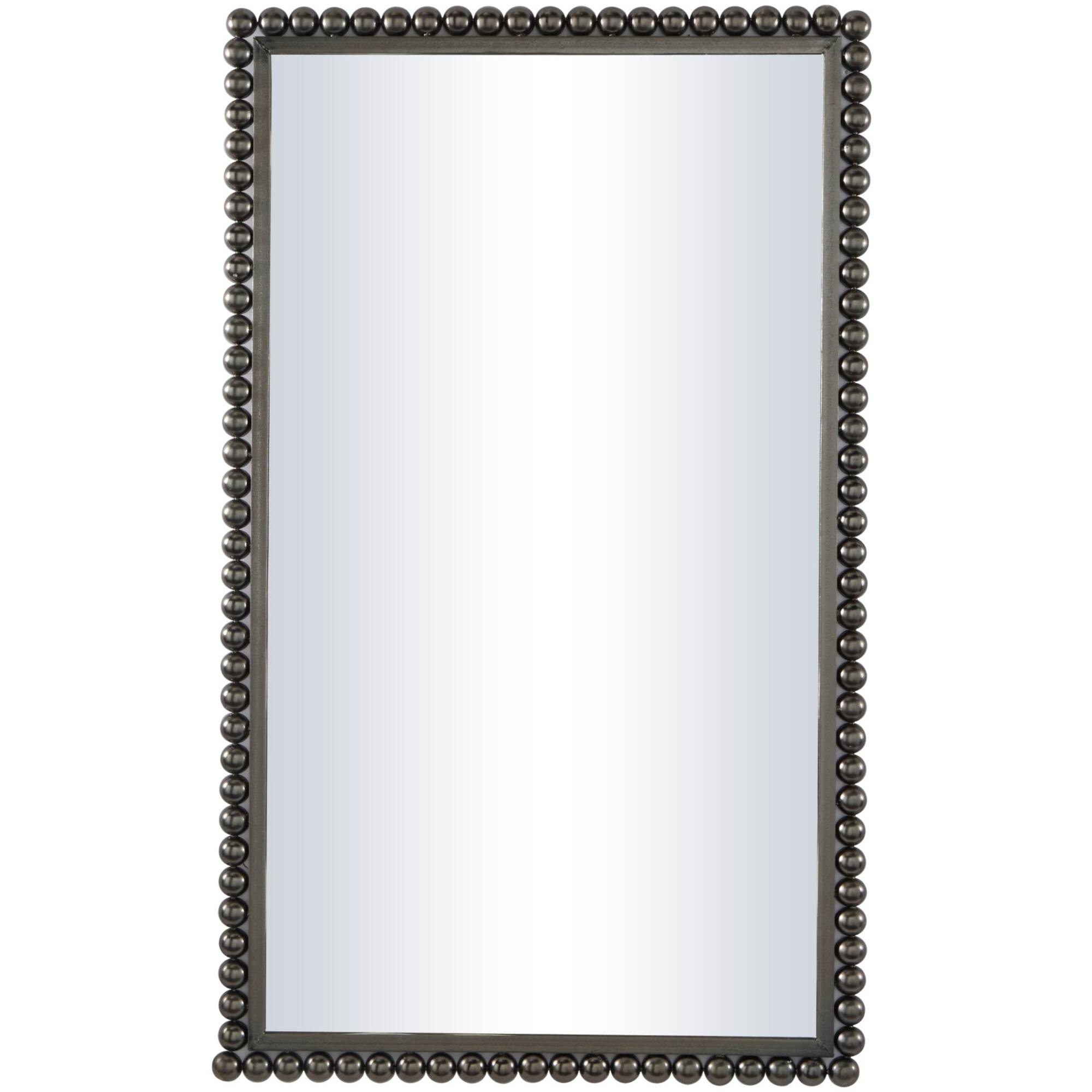 CosmoLiving by Cosmopolitan 40" Beaded Metal Wall Mirror